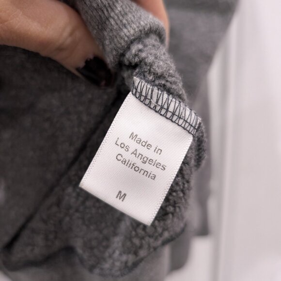 Clare V. Ciao Gray Sweatshirt Lightweight Medium Anthropologie - Picture 2 of 6